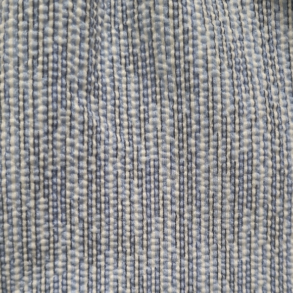 Zara Baby Blue & White Striped Seersucker Knit Dress - Size 3-6 Months - Picture 4 of 8